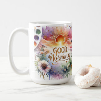 good morning water colour art classic Mug. Coffee Mug
