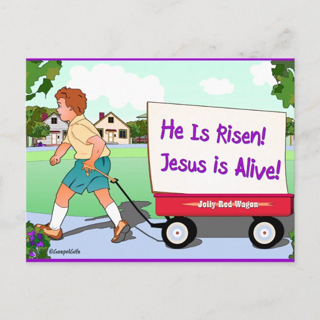 Good News: Jesus is Alive Postcard (Front)