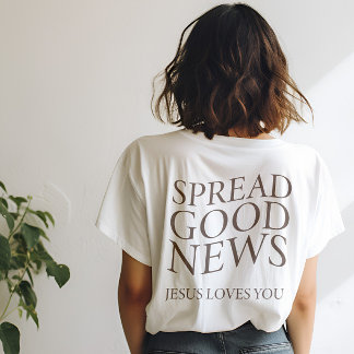 Good News Jesus Loves You | Christian Aesthetic T-Shirt
