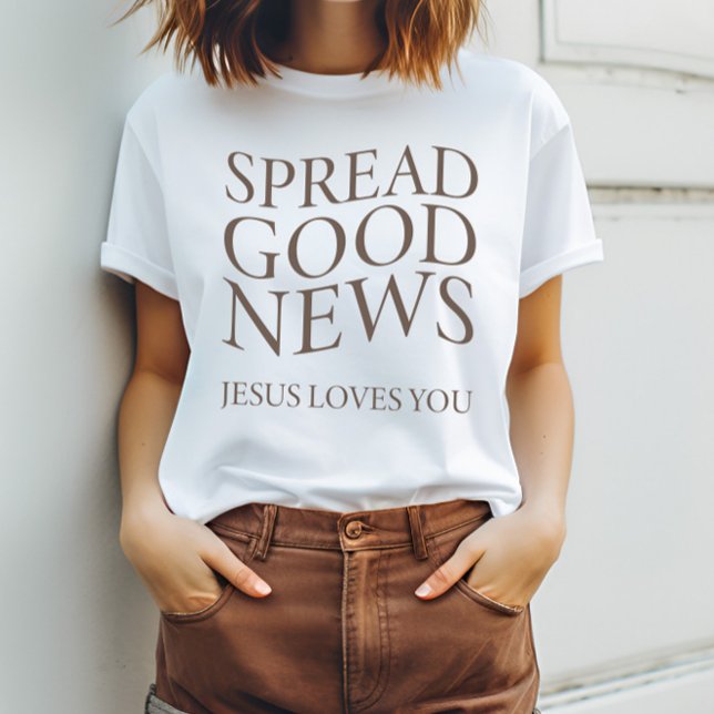 Good News Jesus Loves You | Modern Christian T-Shirt (Creator Uploaded)