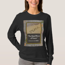 Good News of Peace - Long Sleeve Black t-shirt