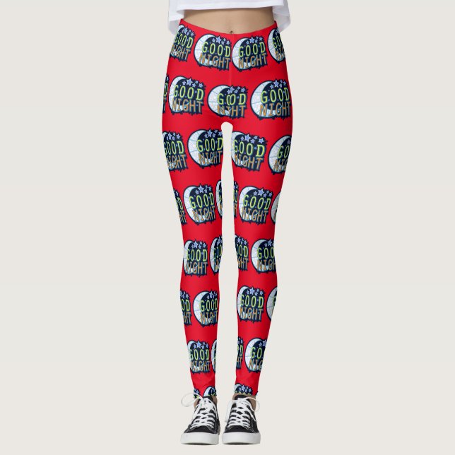 Good Night Crescent Moon Thunder_Cove Leggings (Front)