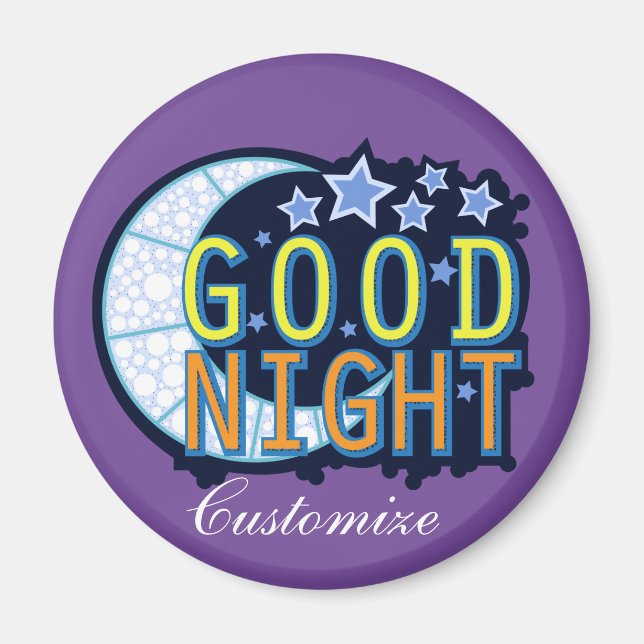 Good Night Crescent Moon Thunder_Cove Magnet (Front)