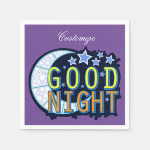 Good Night Crescent Moon Thunder_Cove Napkin
