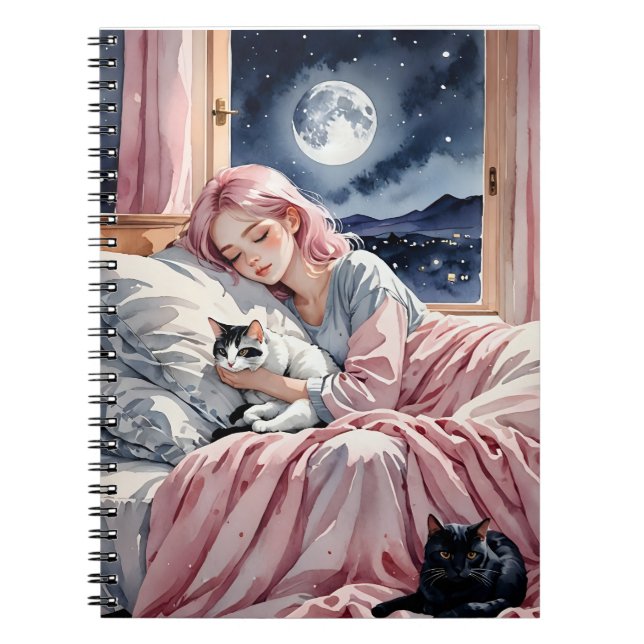 Good Night Illustration Notebook (Front)