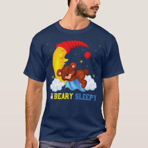 Good Night Moonlight Sleeping Bear Sleeping T-Shirt