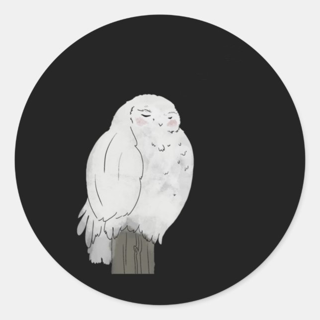 Good Night Owl Sticker  (Front)