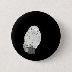 Good Night Owl Sticker 6 Cm Round Badge
