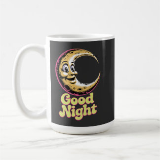 Good Night Retro Moon  Coffee Mug