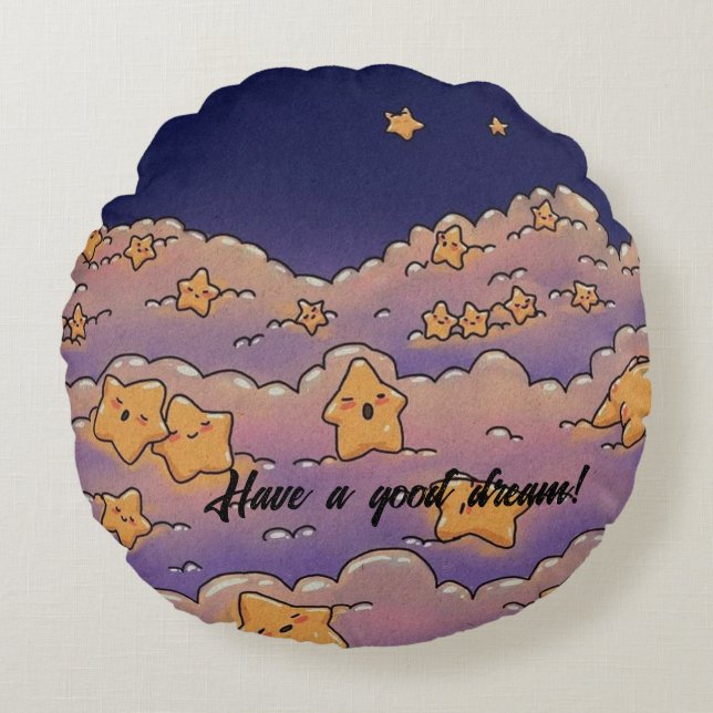 good night round cushion (Front)