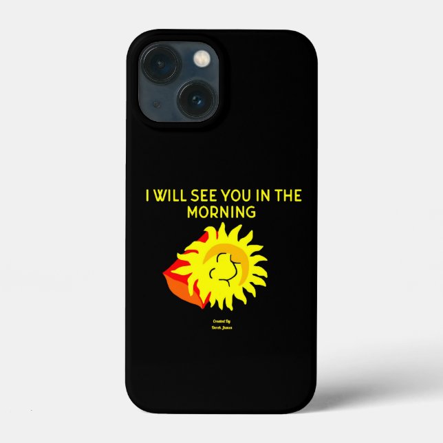Good Night Sun Apple iPhone 13 Mini Case (Back)