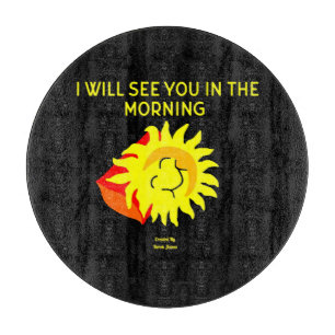Good Night Sun Round Cutting Board 30.4 cm