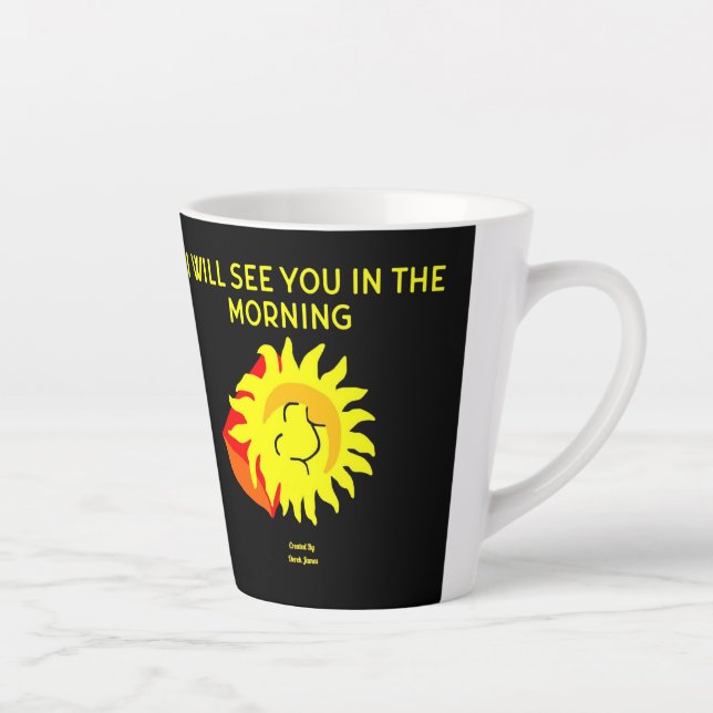 Good Night Sun Small Latte Mug (Right)