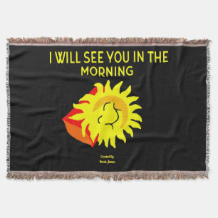 Good Night Sun Throw Blanket