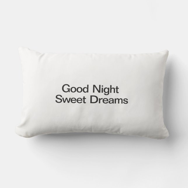 Good Night Sweet Dreams Lumbar Cushion (Front)