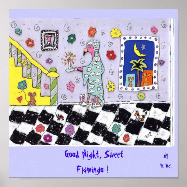 Good Night, Sweet Flamingo ! Poster (Front)