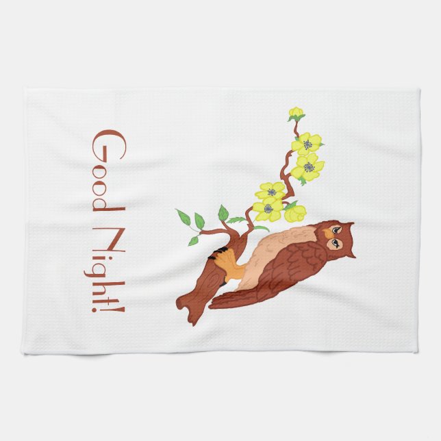 Good night! tea towel (Horizontal)
