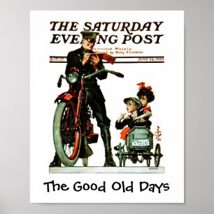 Good Old Days - Saturday Evening Post Poster