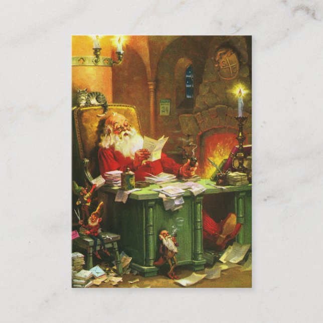 Good Old Santa Claus Business Card (Front)