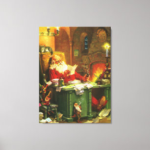 Good Old Santa Claus Canvas Print