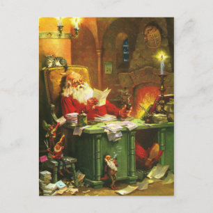 Good Old Santa Claus Holiday Postcard