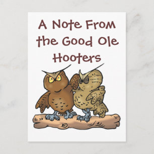 Good ole hoots Postcard