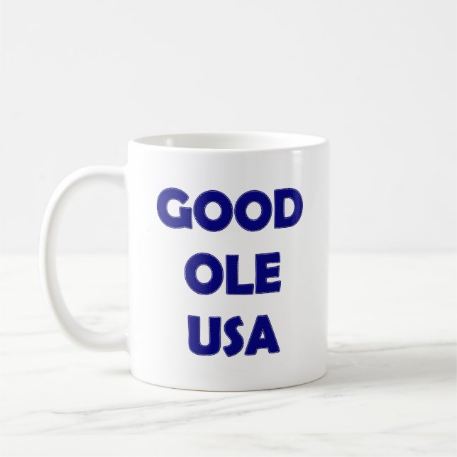 Good Ole USA, Blue-Coffee Mug (Left)
