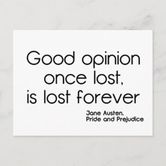 Good Opinion Postcard