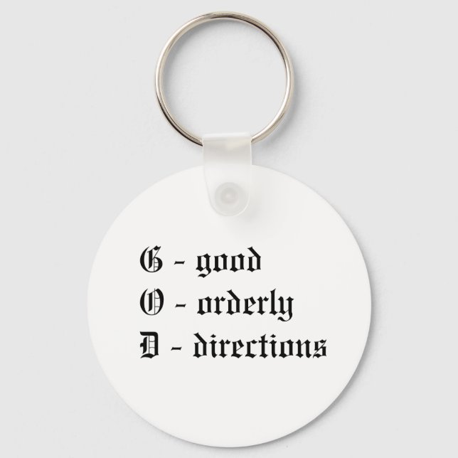 Good orderly key ring (Front)