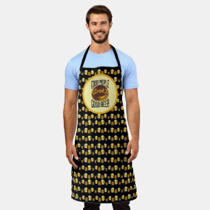 Good People Drink Good Beer Funny Bartender Apron