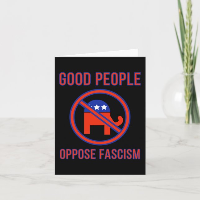 Good People Oppose Fascism 2  Card (Front)