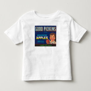 Good Pickens Apple Label - Cashmere, WA Toddler T-Shirt