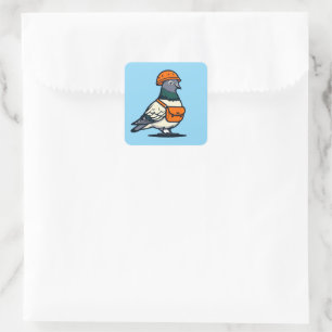 good pigeon square sticker