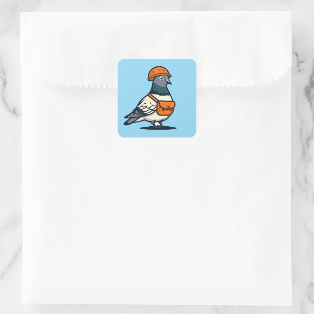 good pigeon square sticker (Bag)