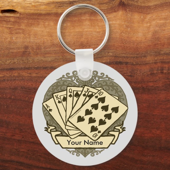 Good Poker Hand keychain (Front)