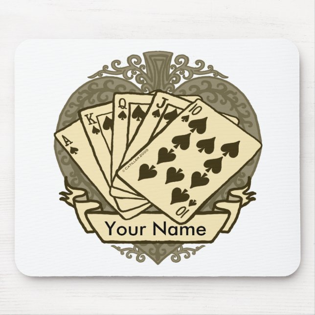 Good Poker Hand mouse pad (Front)