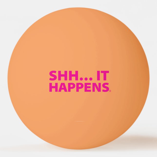 GOOD PUPPY Ping Pong Ball . SHH…IT HAPPENS Magenta (Back)
