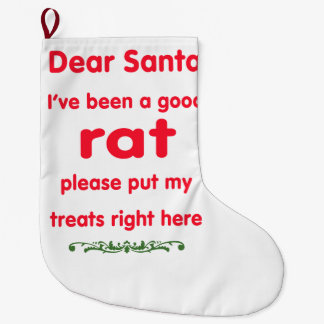 good rat large christmas stocking