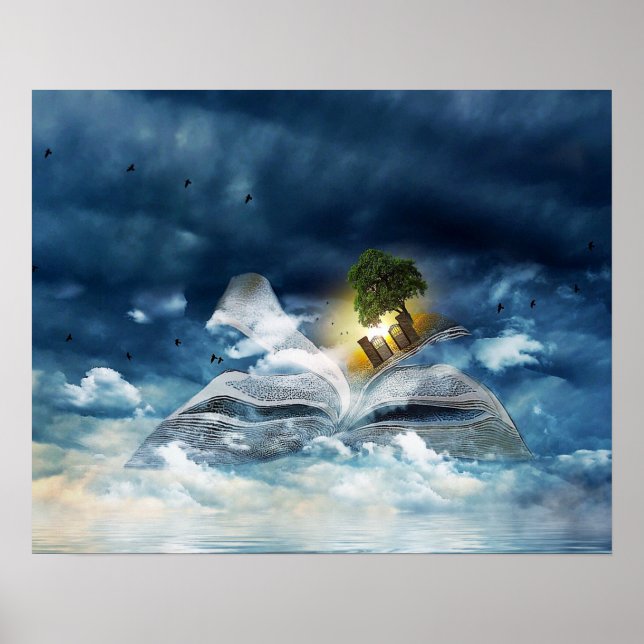 GOOD READING POSTERS: "Reading is Heavenly" Poster (Front)