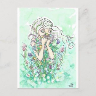 Good Scents Flower floral Fairy Fantasy Art Print Postcard