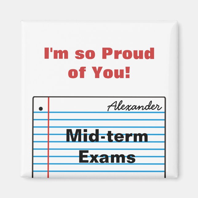 Good Schoolwork Personalised Magnet MM16gN (Front)
