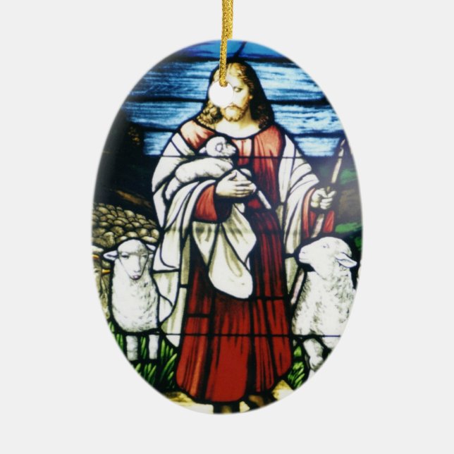 Good Shepard Ceramic Tree Decoration (Front)