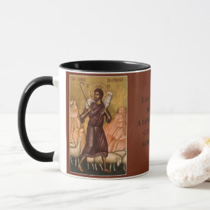 Good Shepherd Icon l Orthodox Faith, editable Mug
