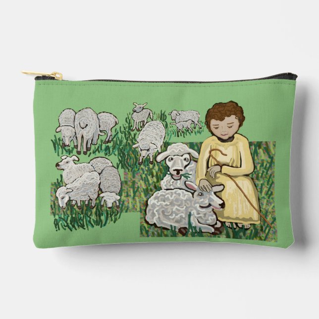 Good Shepherd prayerbook rosary Accessory Pouch (Front)