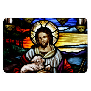 Good Shepherd Stained Glass Magnet
