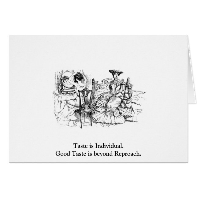 Good Taste Postcard (Front Horizontal)