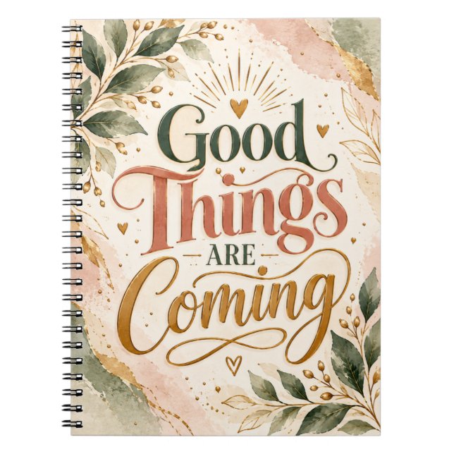 Good Things Are Coming Notebook (Front)