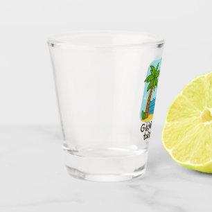 Good Things Take Time Cute Beach Art Shot Glass