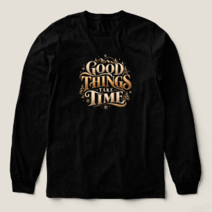 Good Things Take Time Winter Mountain Tri-Blend Shirt