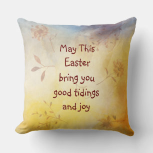GOOD TIDINGS AND JOY CUSHION